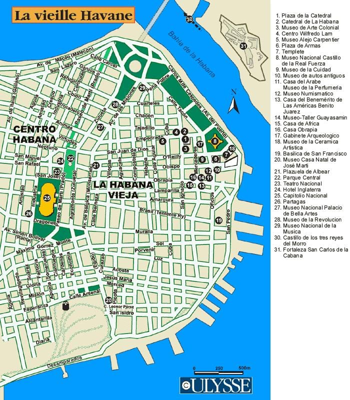 карта порт Гаваны карце